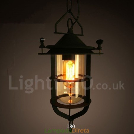 Retro Vintage Metal 1 Luz Pendente Luz Retro Vintage Metal 1 Luz Pendente Luz