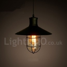 Retro Vintage Metal 1 Luz Pendente Luz