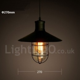 Retro Vintage Metal 1 Luz Pendente Luz