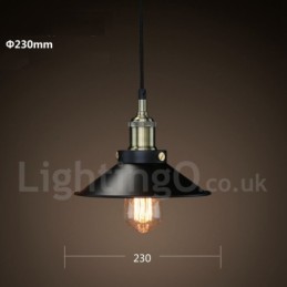 Retro Vintage Metal 1 Luz Pendente Luz