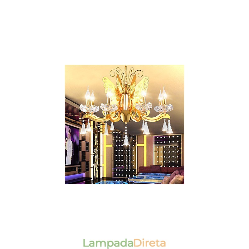 Lustre Moderno Contemporâneo Metal