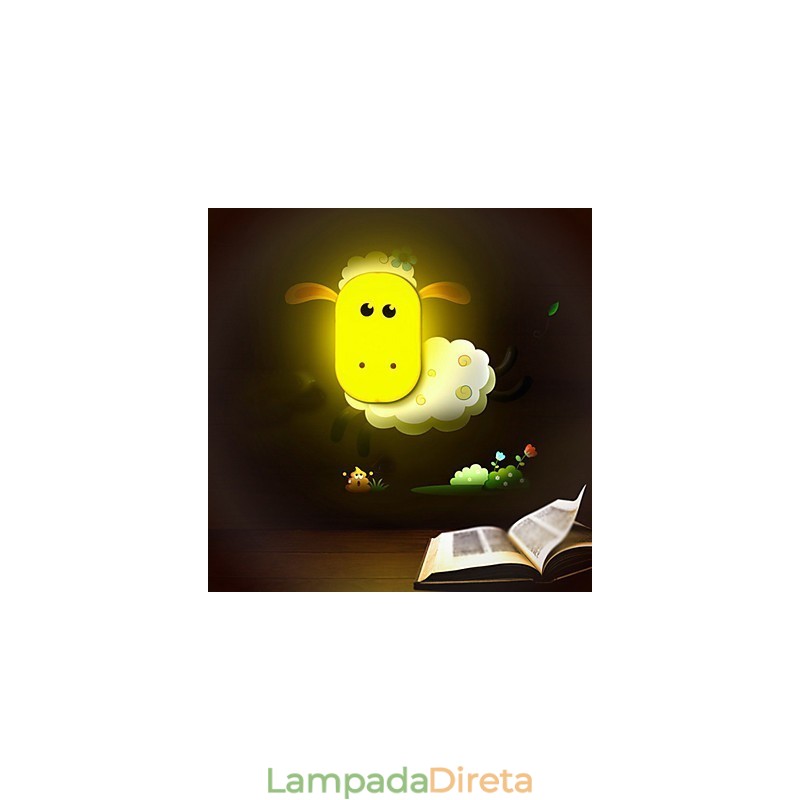 Espírito criativo controle de luz inteligente pequena luz noturna crianças lâmpada de parede luzes