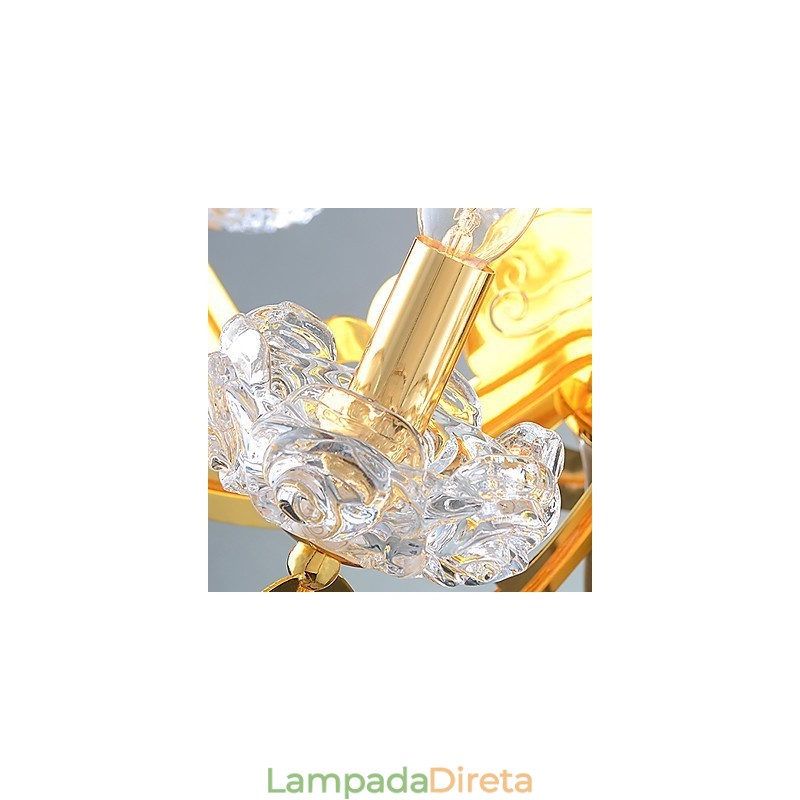 Lustre Moderno Contemporâneo Metal