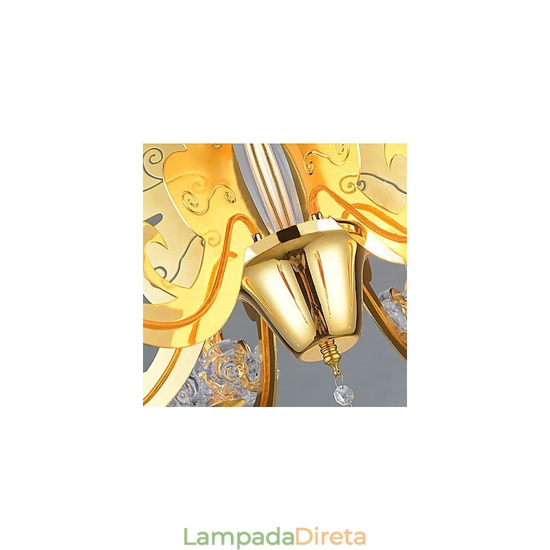 Lustre Moderno Contemporâneo Metal