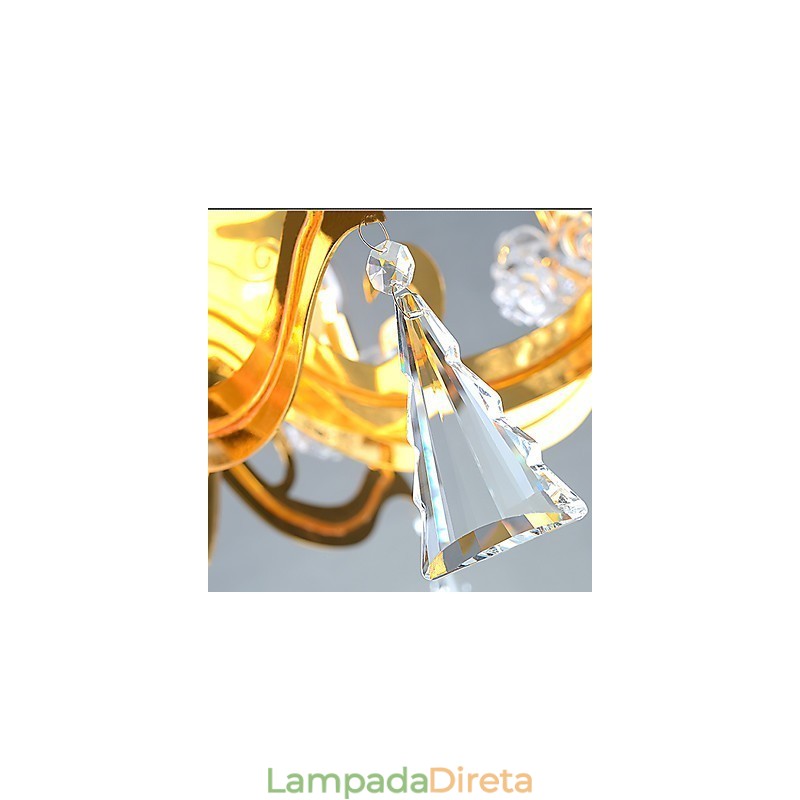 Lustre Moderno Contemporâneo Metal