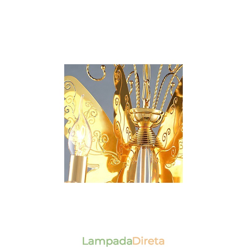 Lustre Moderno Contemporâneo Metal