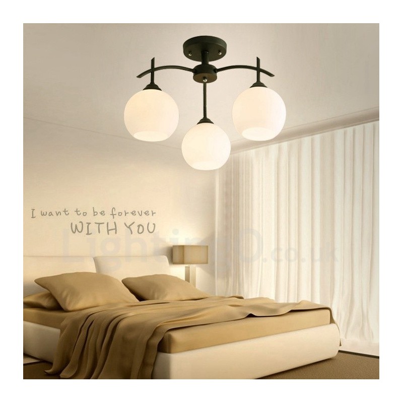 Lustre Integrado Clássico Tradicional de 3 Luzes