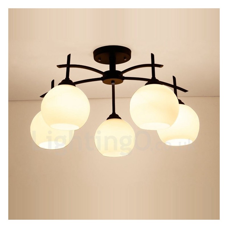 Lustre Integrado Clássico Tradicional de 5 Luzes