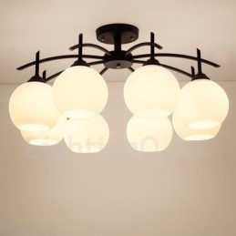Lustre Integrado Clássico Tradicional de 8 Luzes
