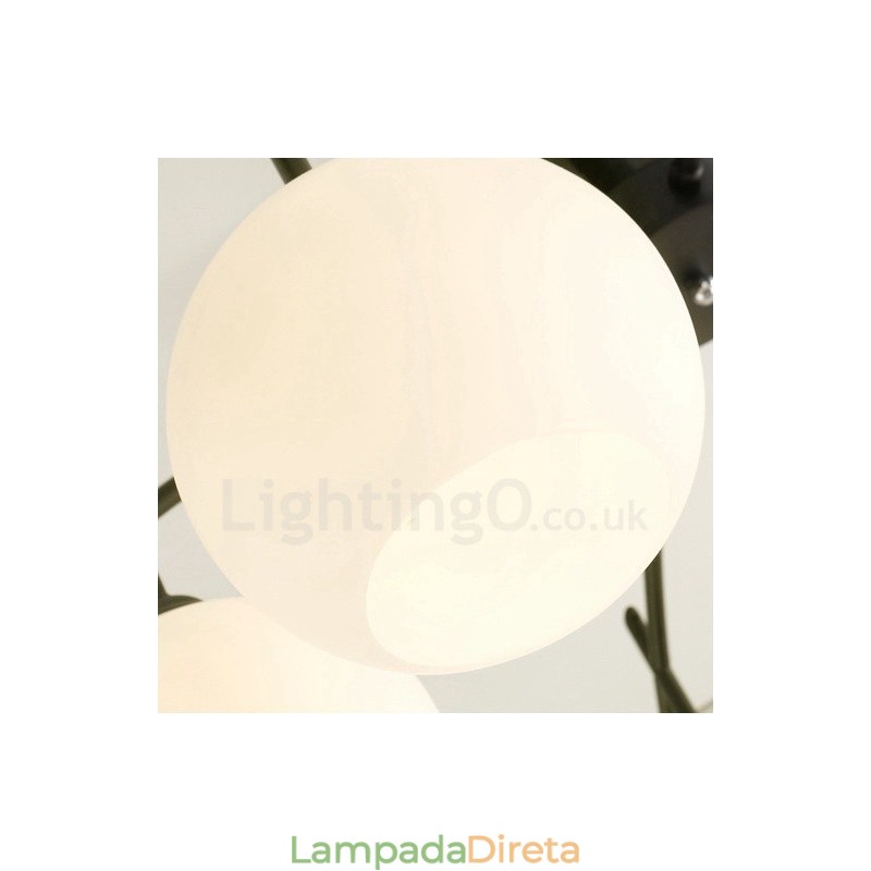 Lustre Integrado Clássico Tradicional de 8 Luzes