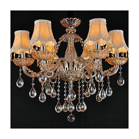 Lustre Cristal Tradicional Clássico Vidro 6 Luzes Lustre Cristal Tradicional Clássico Vidro 6 Luzes
