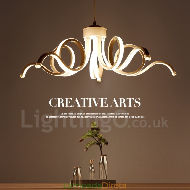 Lustre moderno contemporâneo integrado