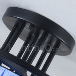 Lustre integrado estilo mediterrâneo de 11 luzes