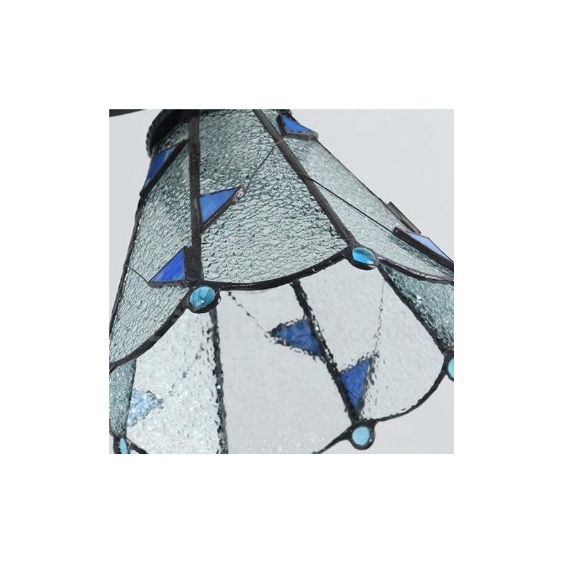Lustre de metal integrado estilo mediterrâneo com 4 luzes para banheiro
