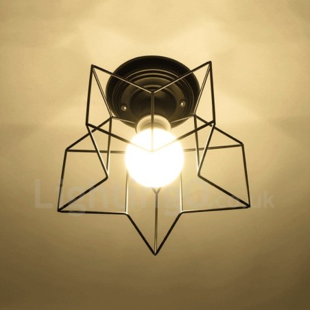 Lustre Integrado de Luz Única Rústica Lodge Lustre Integrado de Luz Única Rústica Lodge