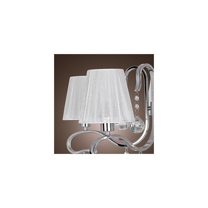 Lustre moderno contemporâneo de cristal galvanizado