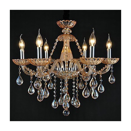 Lustre Cristal Tradicional Clássico Vidro 6 Luzes Lustre Cristal Tradicional Clássico Vidro 6 Luzes