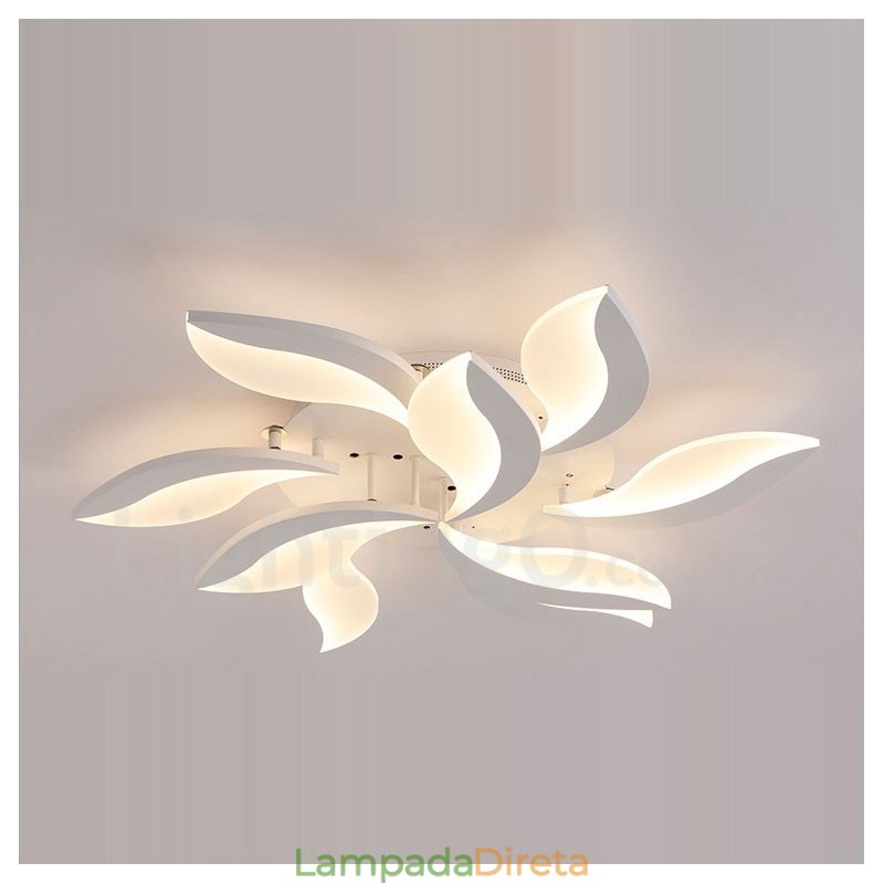 Lustre moderno contemporâneo integrado de 9 luzes de 68 W