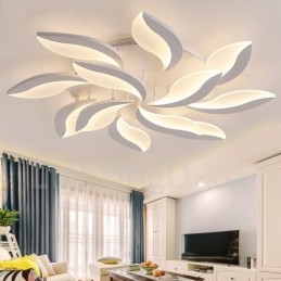 Lustre moderno contemporâneo integrado de 12 luzes de 108 W
