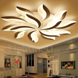 Lustre moderno contemporâneo integrado de 15 luzes de 128 W