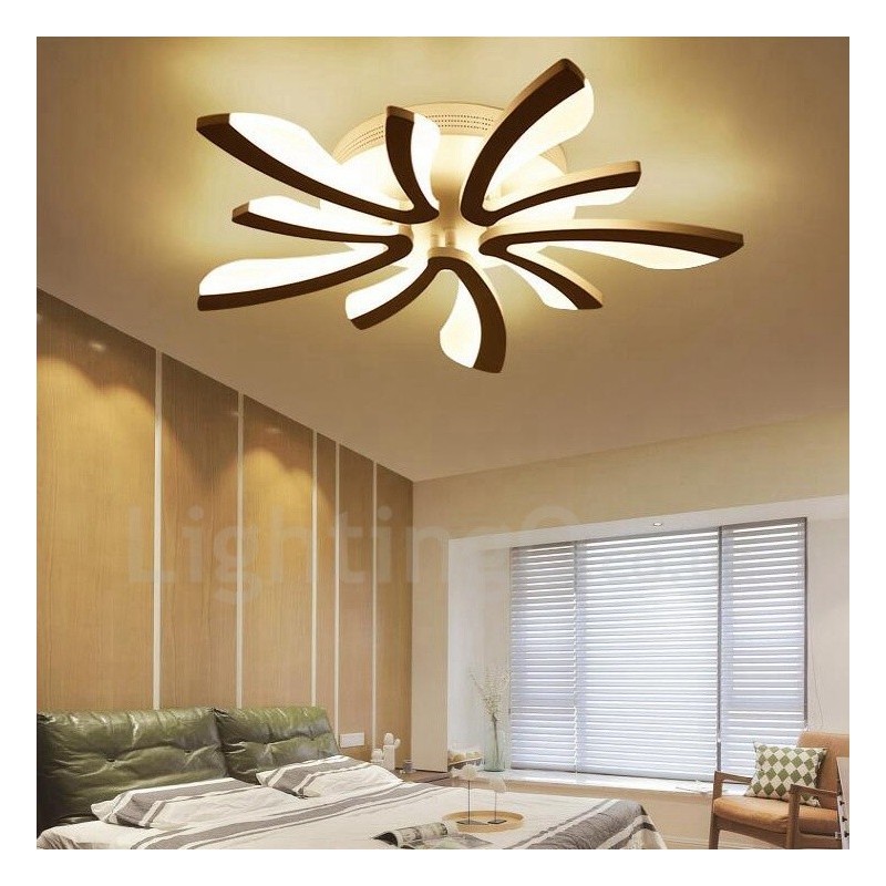 Lustre integrado moderno contemporâneo de 5 luzes