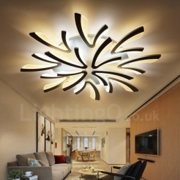 Lustre integrado moderno contemporâneo de 12 luzes