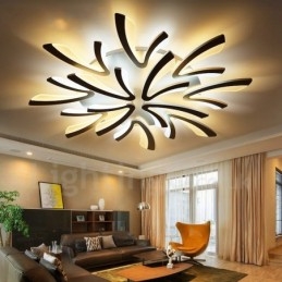 Lustre integrado moderno contemporâneo de 12 luzes