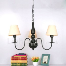 Lustre de metal integrado clássico tradicional de 3 luzes