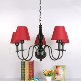 Lustre de metal integrado estilo mediterrâneo