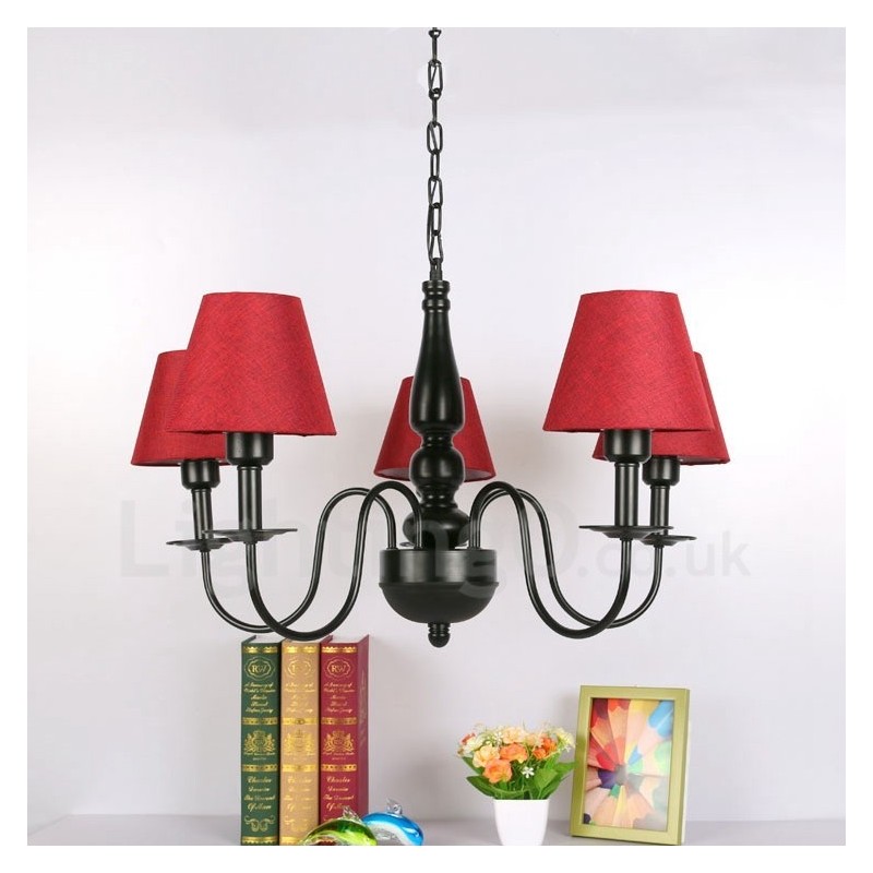Lustre de metal integrado estilo mediterrâneo
