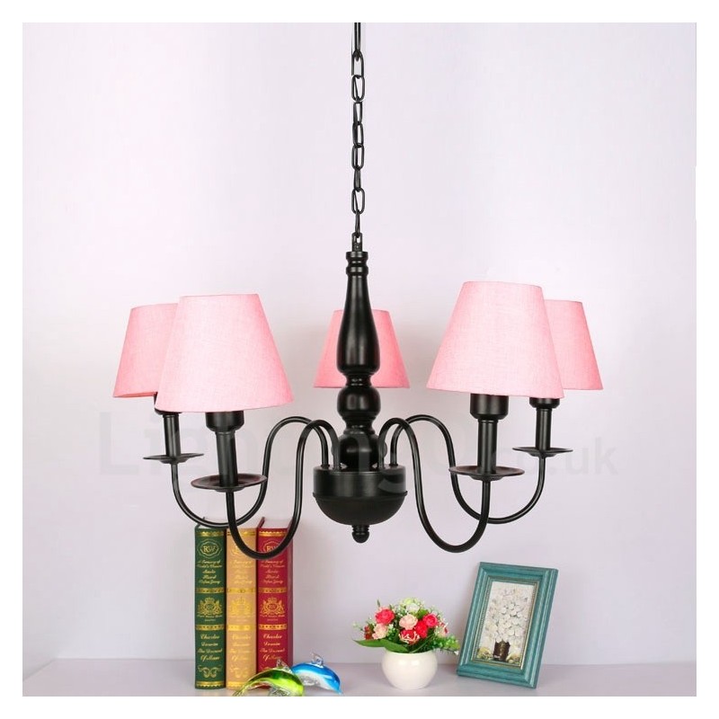 Lustre de metal integrado estilo mediterrâneo