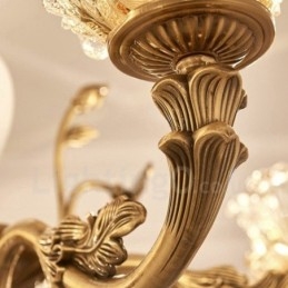 Lustre de metal integrado clássico tradicional de 6 luzes