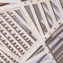 Lustre de madeira vintage com cinco pontas em forma de estrela