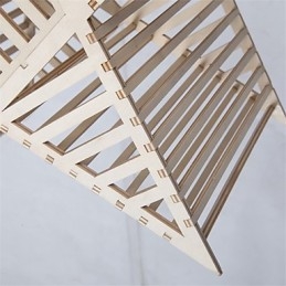 Lustre de madeira vintage com cinco pontas em forma de estrela