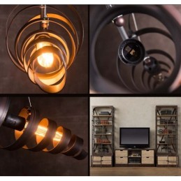 Lâmpada de ferro retrô Lustre moderno minimalista estilo industrial