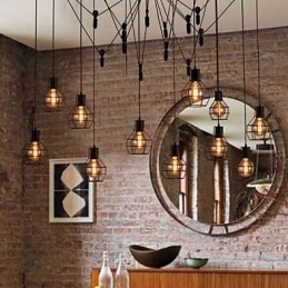 Pendente criativo estilo americano 12 luzes
