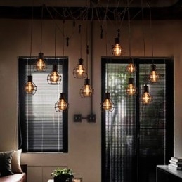 Pendente criativo estilo americano 12 luzes