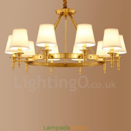Lustre de metal integrado com 10 luzes Rustic Lodge Lustre de metal integrado com 10 luzes Rustic Lodge