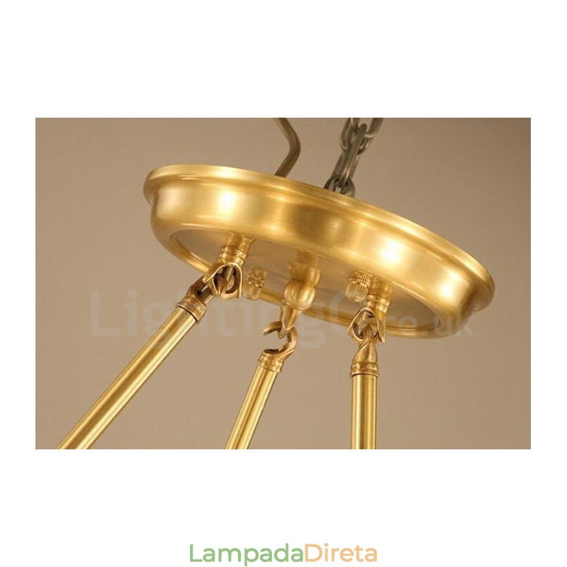 Lustre de metal integrado com 10 luzes Rustic Lodge