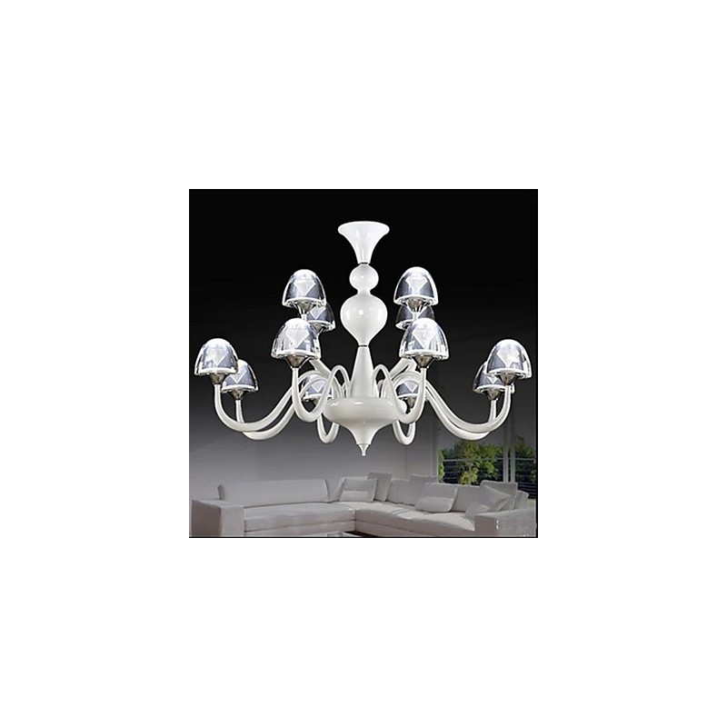 Pingente de cogumelo de cristal criativo minimalista moderno 8+4