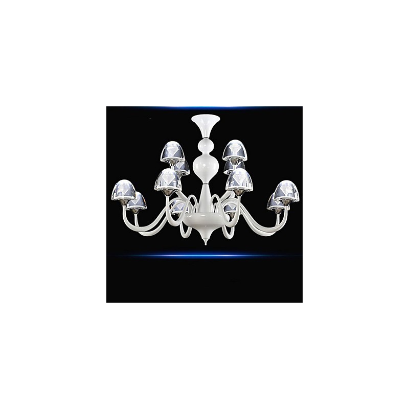 Pingente de cogumelo de cristal criativo minimalista moderno 8+4