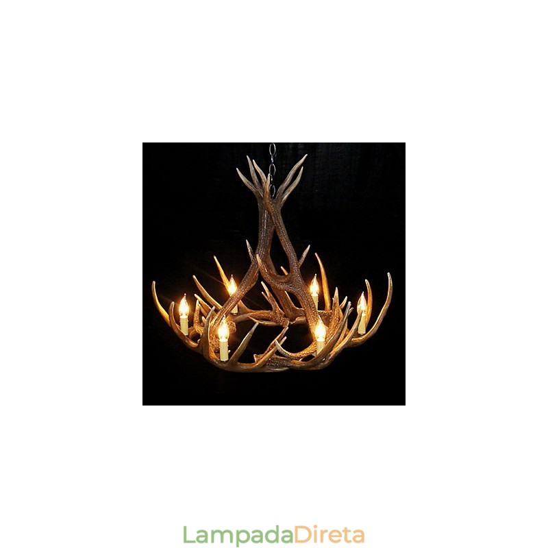 Lustre de resina retrô Others