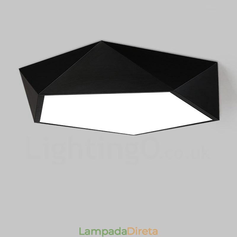 Luminária de embutir em metal integrada moderna e contemporânea