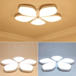 Luminária embutida de metal integrada contemporânea moderna de 5 luzes