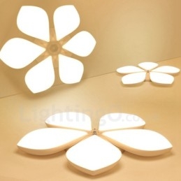 Luminária embutida de metal integrada contemporânea moderna de 5 luzes