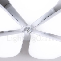 Luminária embutida de metal integrada contemporânea moderna de 5 luzes