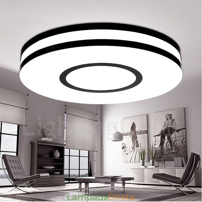 Luminária embutida de metal integrada contemporânea moderna