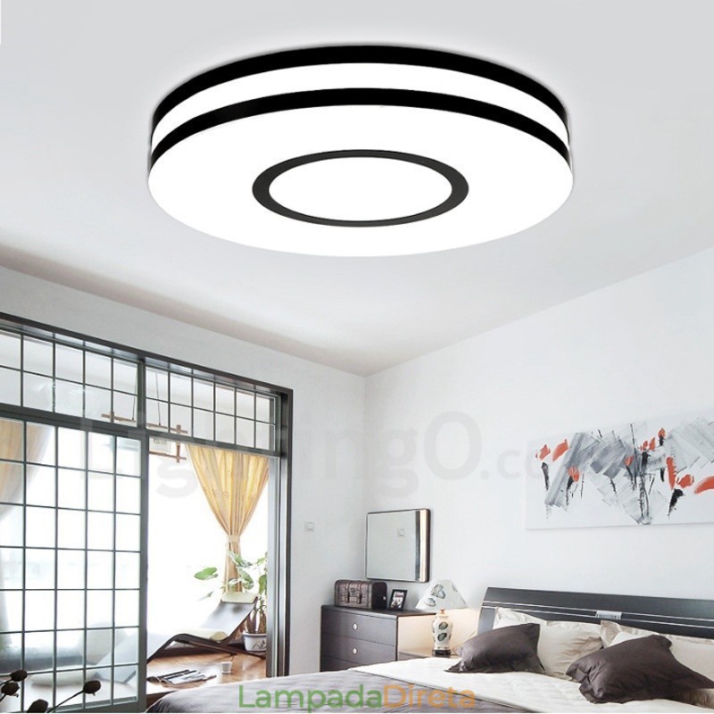 Luminária embutida de metal integrada contemporânea moderna