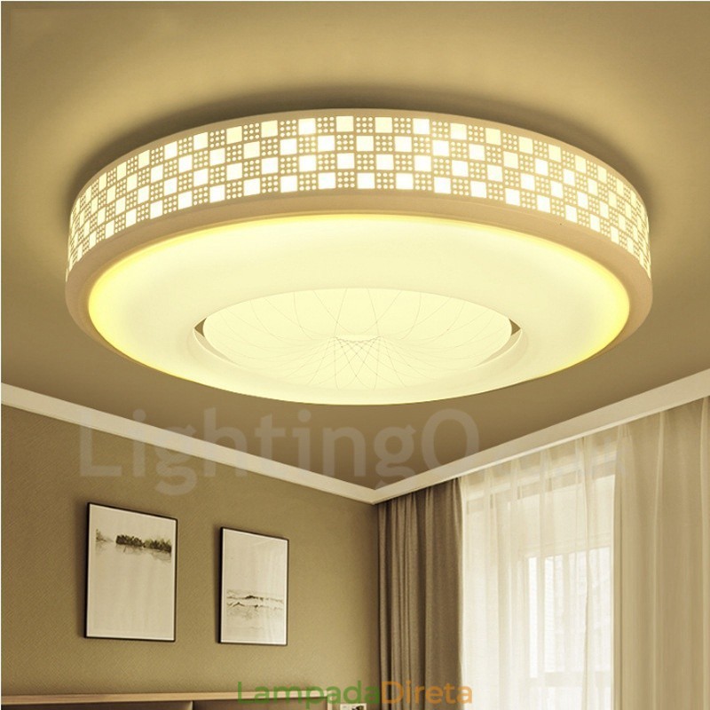 Luminária embutida de metal integrada contemporânea moderna