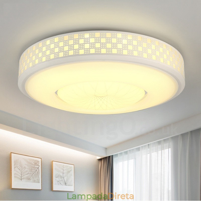 Luminária embutida de metal integrada contemporânea moderna